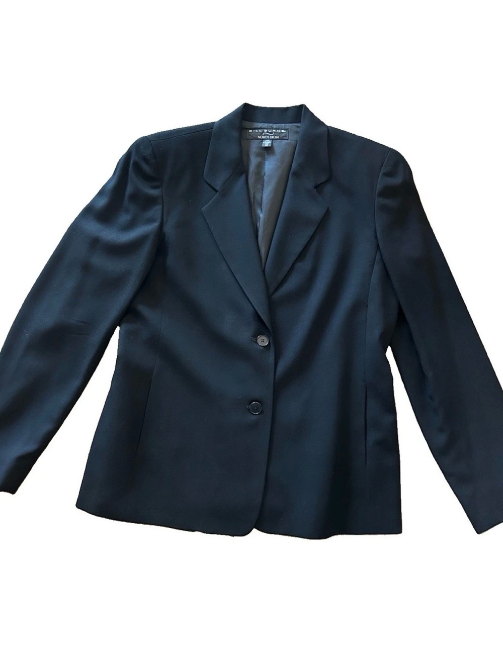 Vintage Bill Burns Nordstrom Black Wool Blazer 10